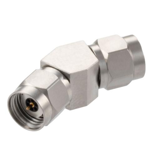 30 Degree Angle 2.4mm Plug (Male) to 2.4mm Plug (Male) Adapter with Passivated Stainless Steel Body FMAD10107