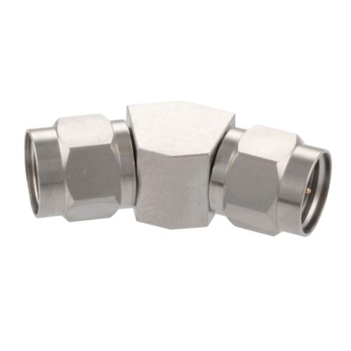 30 Degree Angle 2.4mm Plug (Male) to 2.4mm Plug (Male) Adapter with Passivated Stainless Steel Body FMAD10107