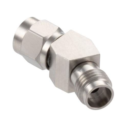 30 Degree Angle 2.4mm Plug (Male) to 2.4mm Jack (Female) Adapter with Passivated Stainless Steel Body FMAD10108