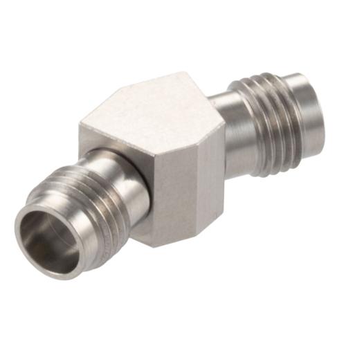 30 Degree Angle 2.4mm Jack (Female) to 2.4mm Jack (Female) Adapter with Passivated Stainless Steel Body FMAD10109
