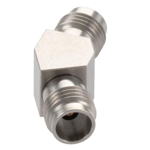 30 Degree Angle 2.4mm Jack (Female) to 2.4mm Jack (Female) Adapter with Passivated Stainless Steel Body FMAD10109