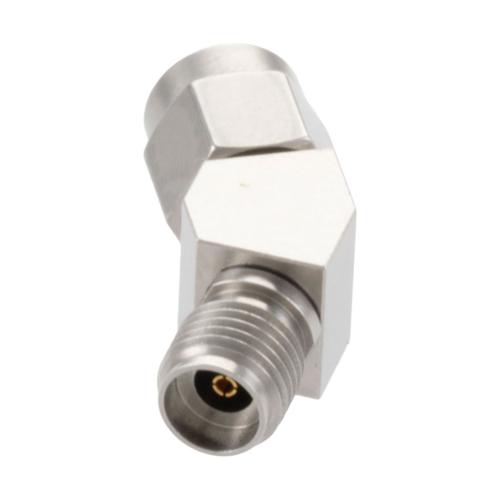 30 Degree Angle 2.92mm Plug (Male) to 2.92mm Jack (Female) Adapter with Passivated Stainless Steel Body FMAD10111