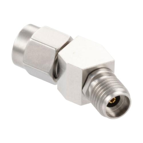 30 Degree Angle 2.92mm Plug (Male) to 2.92mm Jack (Female) Adapter with Passivated Stainless Steel Body FMAD10111