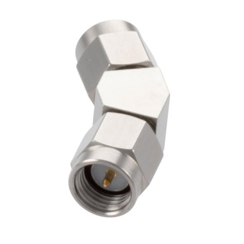 30 Degree Angle SMA Plug (Male) to SMA Plug (Male) Adapter with Passivated Stainless Steel Body FMAD10113