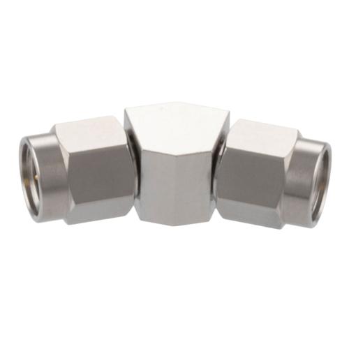 30 Degree Angle SMA Plug (Male) to SMA Plug (Male) Adapter with Passivated Stainless Steel Body FMAD10113