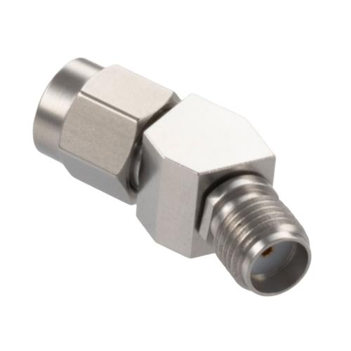 30 Degree Angle SMA Plug (Male) to SMA Jack (Female) Adapter with Passivated Stainless Steel Body FMAD10114