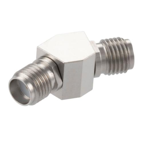 30 Degree Angle SMA Jack (Female) to SMA Jack (Female) Adapter with Passivated Stainless Steel Body FMAD10115