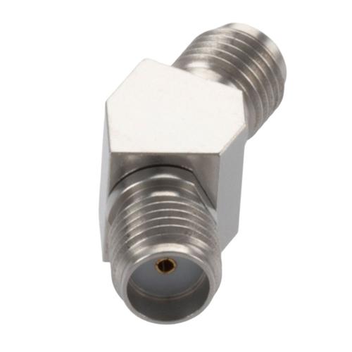 30 Degree Angle SMA Jack (Female) to SMA Jack (Female) Adapter with Passivated Stainless Steel Body FMAD10115