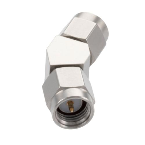 30 Degree Angle SMA Plug (Male) to SMA Plug (Male) Adapter with Passivated Stainless Steel Body FMAD10116