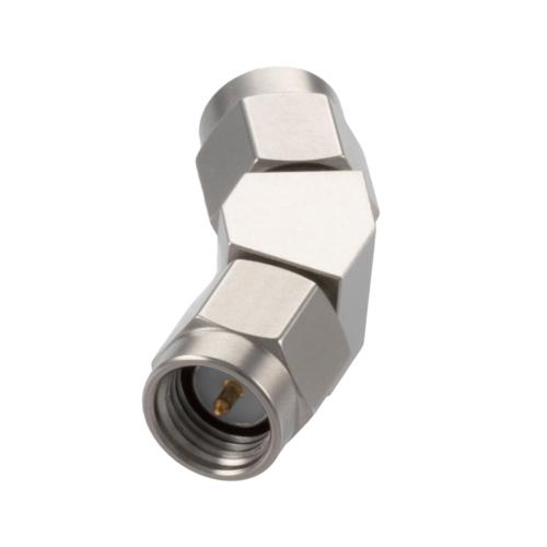 30 Degree Angle SMA Plug (Male) to SMA Plug (Male) Adapter with Passivated Stainless Steel Body FMAD10116