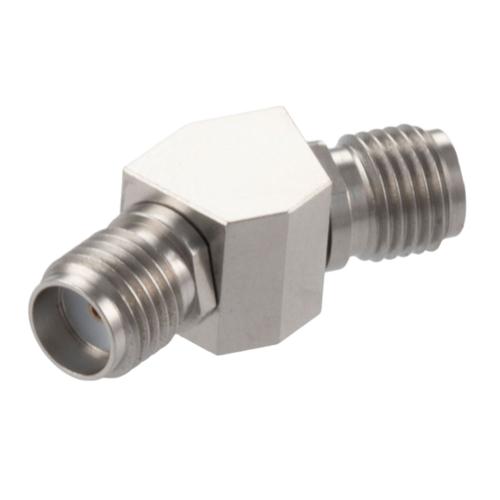 30 Degree Angle SMA Jack (Female) to SMA Jack (Female) Adapter with Passivated Stainless Steel Body FMAD10118