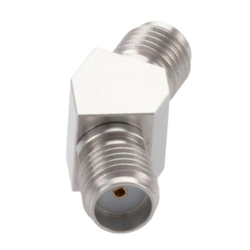 30 Degree Angle SMA Jack (Female) to SMA Jack (Female) Adapter with Passivated Stainless Steel Body FMAD10118