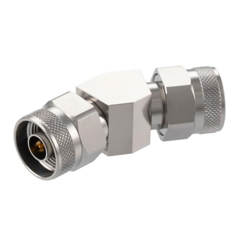 30 Degree Angle N Plug (Male) to N Plug (Male) Adapter with Passivated Stainless Steel Body FMAD10119