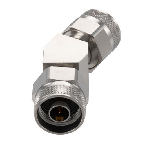30 Degree Angle N Plug (Male) to N Plug (Male) Adapter with Passivated Stainless Steel Body FMAD10119