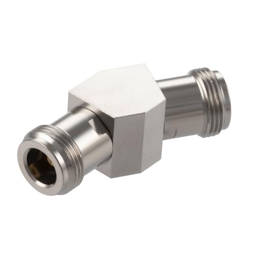 30 Degree Angle N Jack (Female) to N Jack (Female) Adapter with Passivated Stainless Steel Body FMAD10121