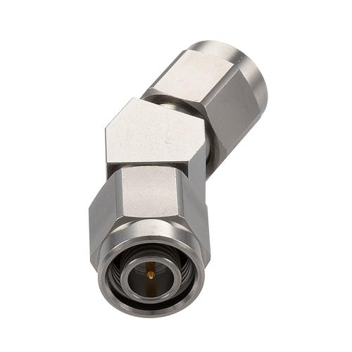 30 Degree Angle TNC Plug (Male) to TNC Plug (Male) Adapter with Passivated Stainless Steel Body FMAD10122