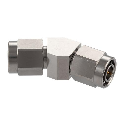 30 Degree Angle TNC Plug (Male) to TNC Plug (Male) Adapter with Passivated Stainless Steel Body FMAD10122