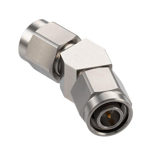 30 Degree Angle TNC Plug (Male) to TNC Plug (Male) Adapter with Passivated Stainless Steel Body FMAD10122