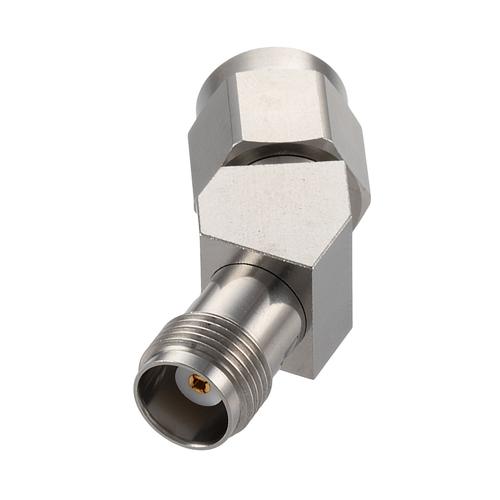 30 Degree Angle TNC Plug (Male) to TNC Jack (Female) Adapter with Passivated Stainless Steel Body FMAD10123