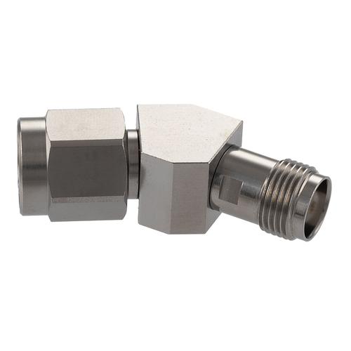 30 Degree Angle TNC Plug (Male) to TNC Jack (Female) Adapter with Passivated Stainless Steel Body FMAD10123