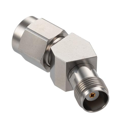 30 Degree Angle TNC Plug (Male) to TNC Jack (Female) Adapter with Passivated Stainless Steel Body FMAD10123