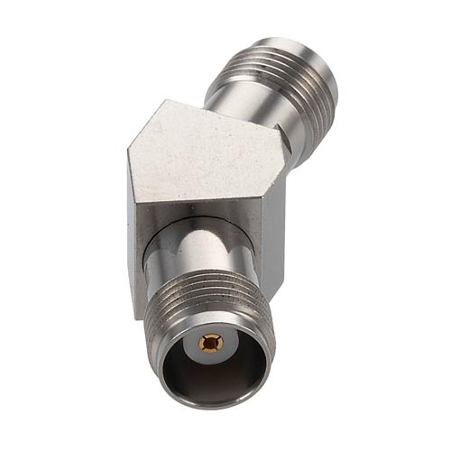 30 Degree Angle TNC Jack (Female) to TNC Jack (Female) Adapter with Passivated Stainless Steel Body FMAD10124