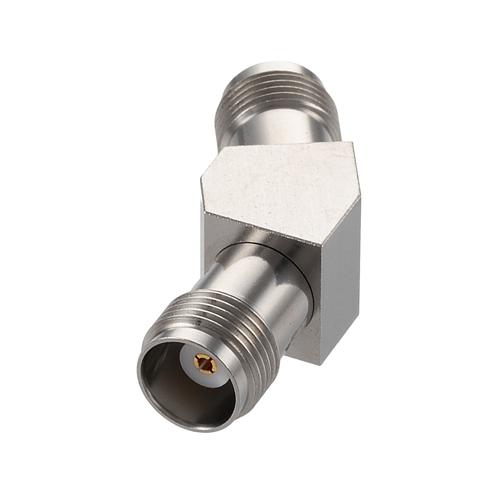30 Degree Angle TNC Jack (Female) to TNC Jack (Female) Adapter with Passivated Stainless Steel Body FMAD10124