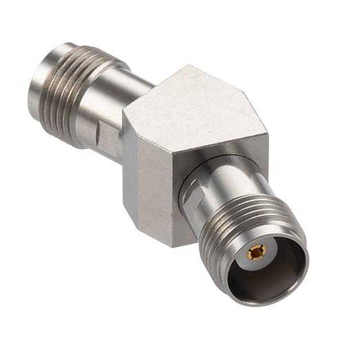 30 Degree Angle TNC Jack (Female) to TNC Jack (Female) Adapter with Passivated Stainless Steel Body FMAD10124