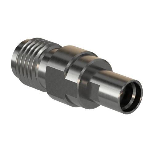 Engineering Grade SMA Female (Jack) to SMP Male (Plug) Smooth Bore Adapter with Passivated Stainless Steel Body FMAD10166