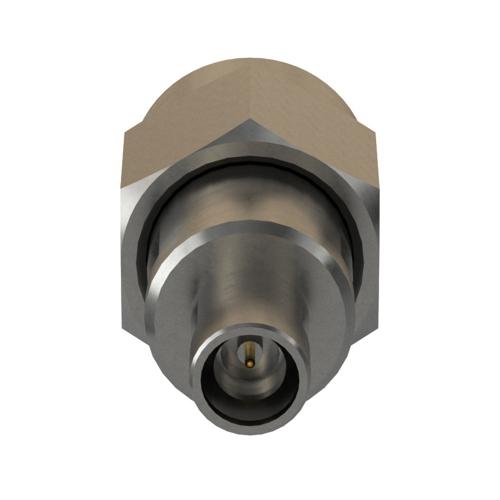 Engineering Grade SMA Male (Plug) to Mini SMP Male (Plug) Full Detent Adapter with Passivated Stainless Steel Body FMAD10172