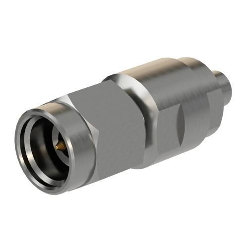 Engineering Grade 2.92mm Male (Plug) to Mini SMP Male (Plug) Full Detent Adapter with Passivated Stainless Steel Body FMAD10175