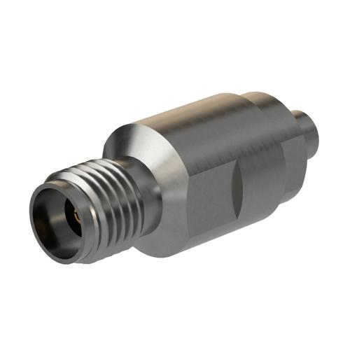 Engineering Grade 2.92mm Female (Jack) to Mini SMP Male (Plug) Full Detent Adapter with Passivated Stainless Steel Body FMAD10177