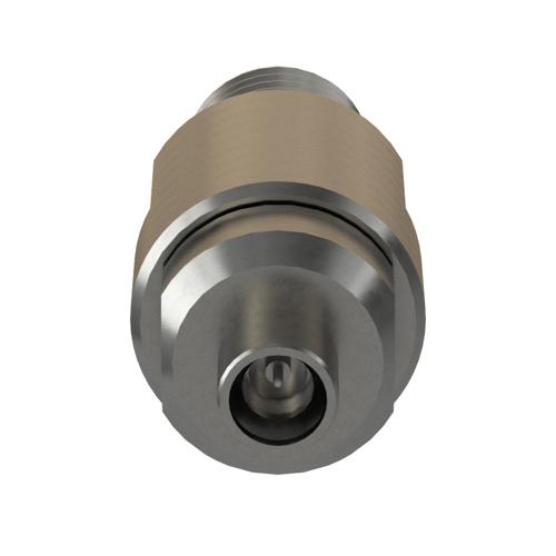 Engineering Grade 2.92mm Female (Jack) to Mini SMP Male (Plug) Full Detent Adapter with Passivated Stainless Steel Body FMAD10177