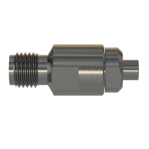 Engineering Grade 2.92mm Female (Jack) to Mini SMP Male (Plug) Full Detent Adapter with Passivated Stainless Steel Body FMAD10177