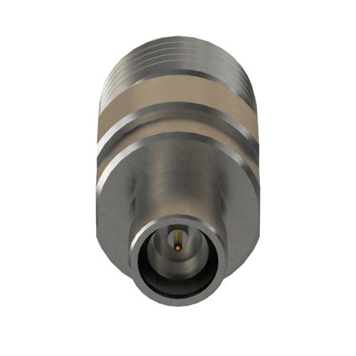 Engineering Grade SMA Female (Jack) to Mini SMP Male (Plug) Smooth Bore Adapter with Passivated Stainless Steel Body FMAD10179