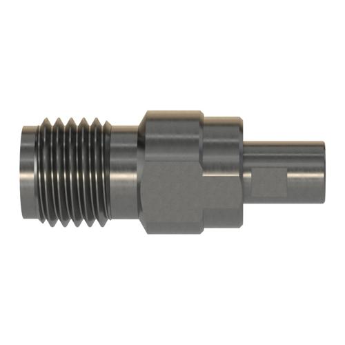 Engineering Grade SMA Female (Jack) to Mini SMP Male (Plug) Smooth Bore Adapter with Passivated Stainless Steel Body FMAD10179