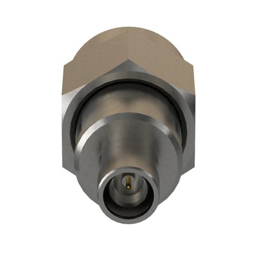 Engineering Grade SMA Male (Plug) to Mini SMP Male (Plug) Smooth Bore Adapter with Passivated Stainless Steel Body FMAD10181