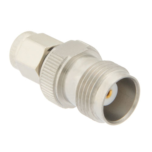 SMA Male (Plug) to TNC Female (Jack) Adapter, Passivated Stainless Steel Body, High Temp, 1.3 VSWR FMAD1070