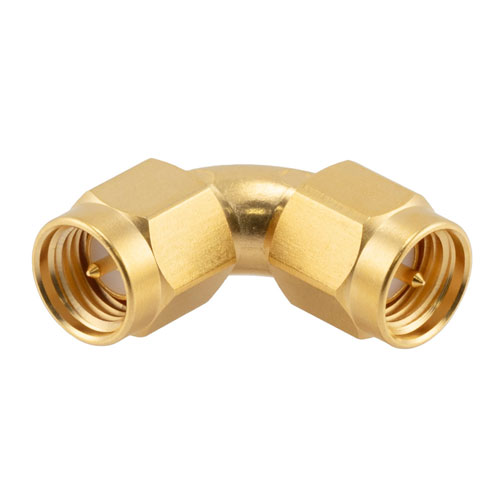 Radius RA SMA Male to SMA Male Adapter with Gold Plated Stainless Steel Body FMAD1197