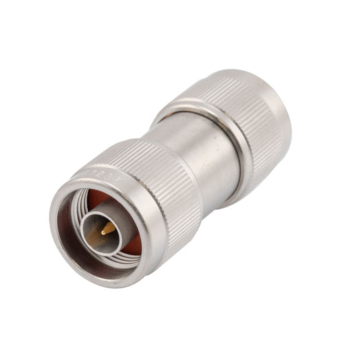 Precision N Male (Plug) to N Male (Plug) Adapter, Passivated Stainless Steel Body, 1.15 VSWR FMAD1237