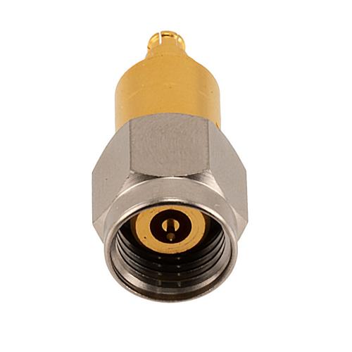 2.4mm Male (Plug) to Mini SMP Female (Jack) Push-On Adapter, Passivated Stainless Steel Body, 1.3 VSWR FMAD1264
