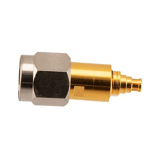 2.4mm Male (Plug) to Mini SMP Female (Jack) Push-On Adapter, Passivated Stainless Steel Body, 1.3 VSWR FMAD1264