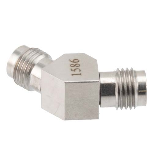 1.85mm Female (Jack) to 1.85mm Female (Jack) Adapter, 45 Degree Angle, 67GHz, VSWR 1.35 FMAD1586