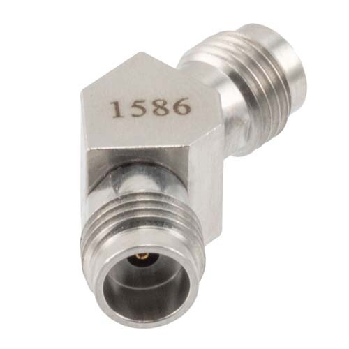 1.85mm Female (Jack) to 1.85mm Female (Jack) Adapter, 45 Degree Angle, 67GHz, VSWR 1.35 FMAD1586
