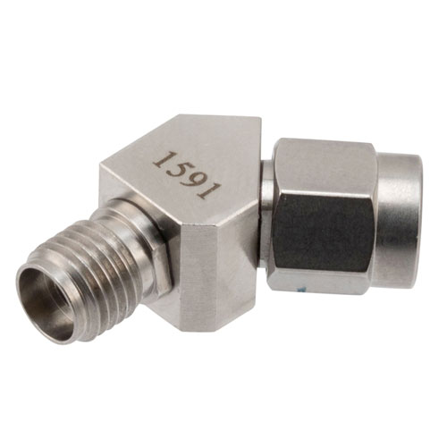 RF Adapter, 45 Degree Angle 2.92mm plug to 2.92mm jack 40GHz VSWR1.15 FMAD1591