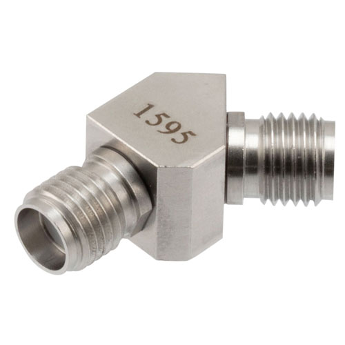 RF Adapter, 45 Degree Angle SMA jack to SMA jack 27GHz VSWR1.15 FMAD1595