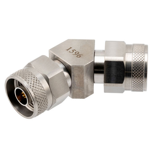 RF Adapter, 45 Degree Angle N plug to N plug 18GHz VSWR1.2 FMAD1596