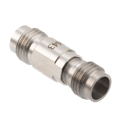 High Temperature Adapter 2.4mm Female to 2.4mm Female, 50GHz VSWR1.3, MIL-STD 348B with Stainless Steel Body FMAD1643