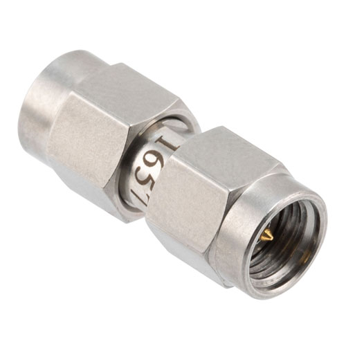 High Temperature Adapter 2.92mm Male to 1.85mm Male, 40GHz VSWR1.25, MIL-STD 348B with Stainless Steel Body FMAD1657