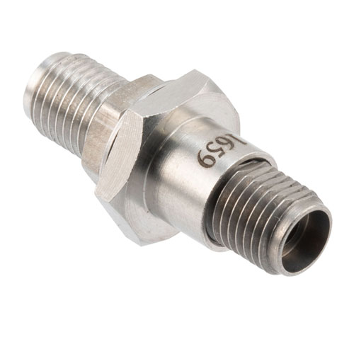 High Temperature Adapter Bulkhead 2.92mm Female to 2.92mm Female, 40GHz VSWR1.15, MIL-STD 348B with Stainless Steel Body FMAD1659